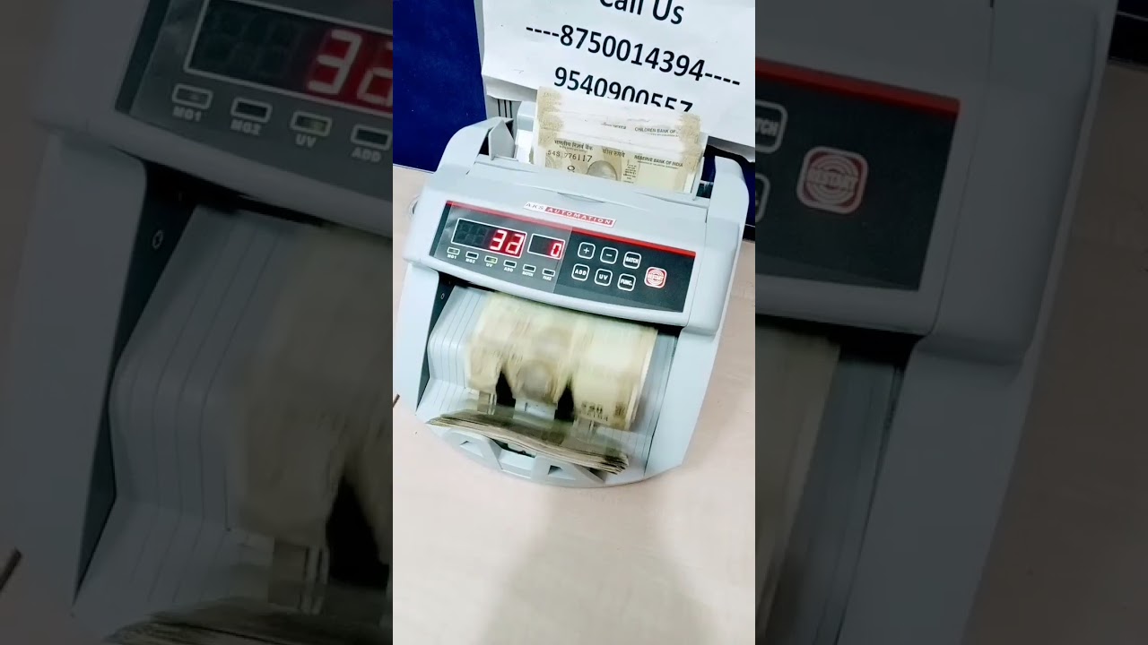 Let's Check! Cash Counting Machine with Fake Note Detector #shorts #techinventions #cashcounters