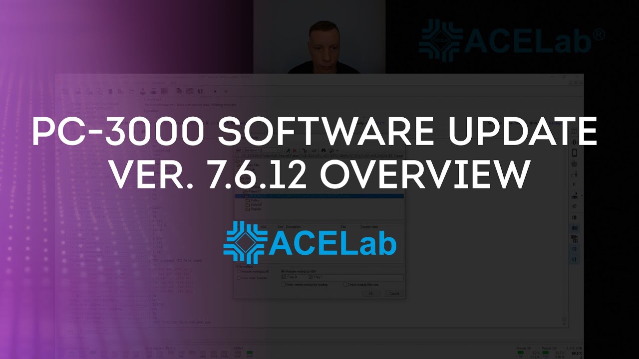 NEW PC 3000 Software Update Ver  7.6.12 Overview