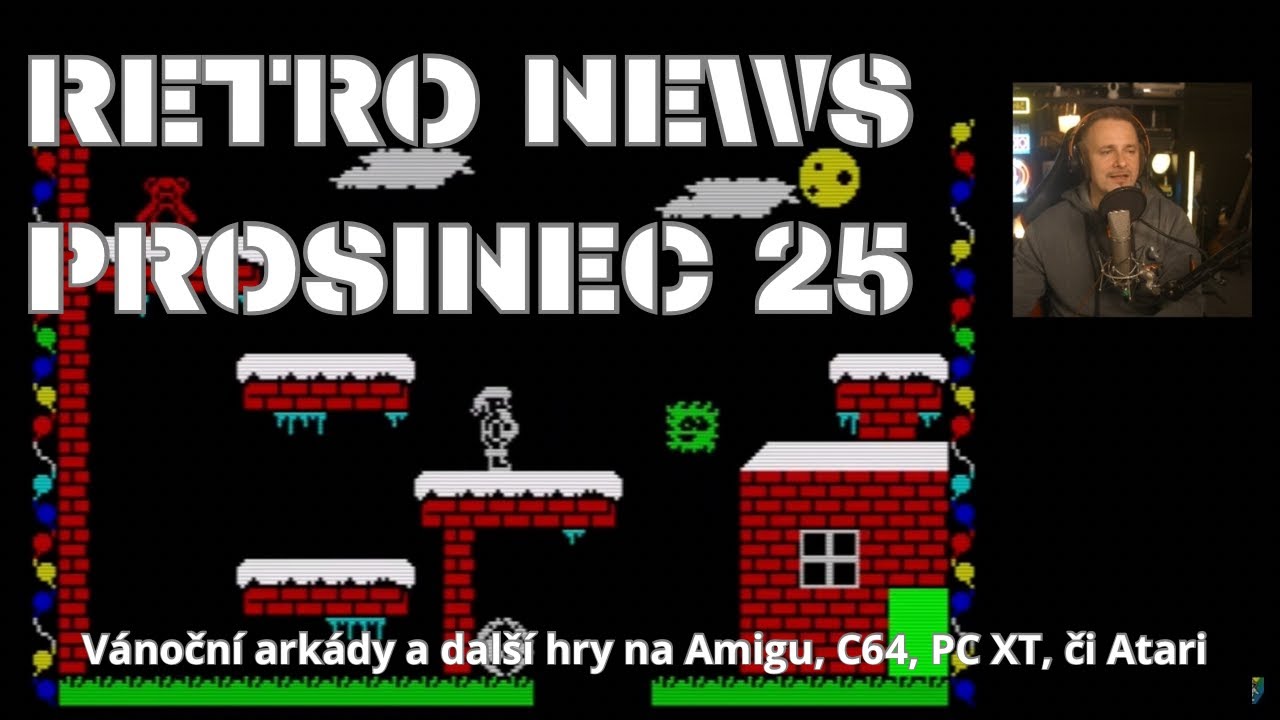Vánoční arkády a další hry na Amigu, C64, PC XT, či Atari - prosincové RetroNews 2025