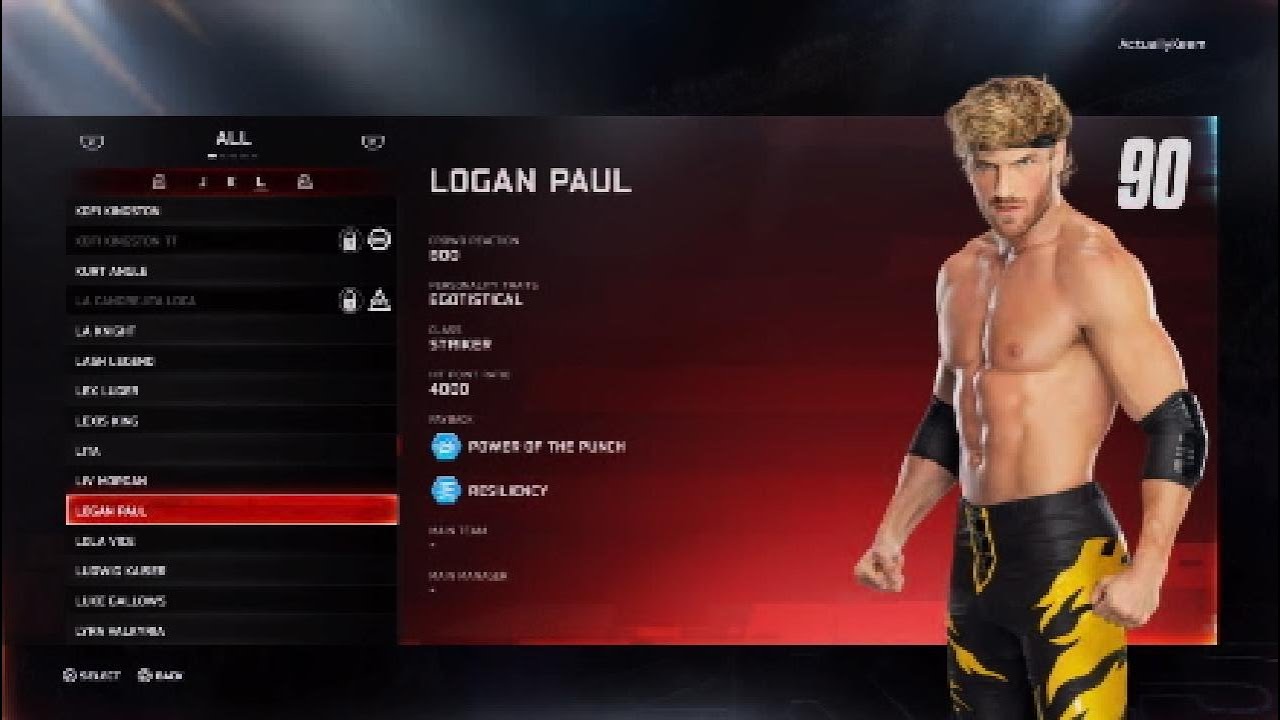 WWE 2K25 Logan Paul Signatures & Finishers Move-Set