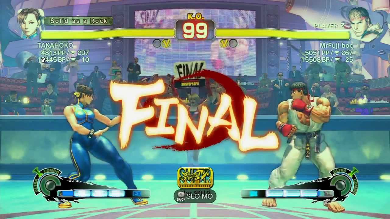 SSF4 AE 2012: TAKAHOKO (Chun-Li) vs MrFuji boc (Ryu) - Xbox Live Ranked Match