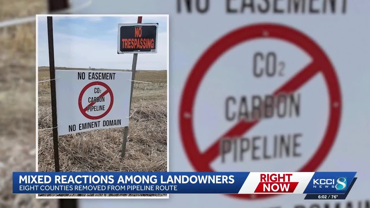 Iowa farm owner relieved by CO2 pipeline route change but vows to keep fighting