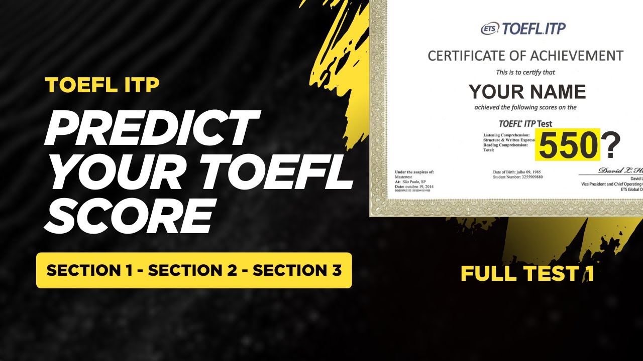 Full Test TOEFL ITP Paper based LISTENING STRUCTURE READING with score calculator #TOEFL #toeflitp