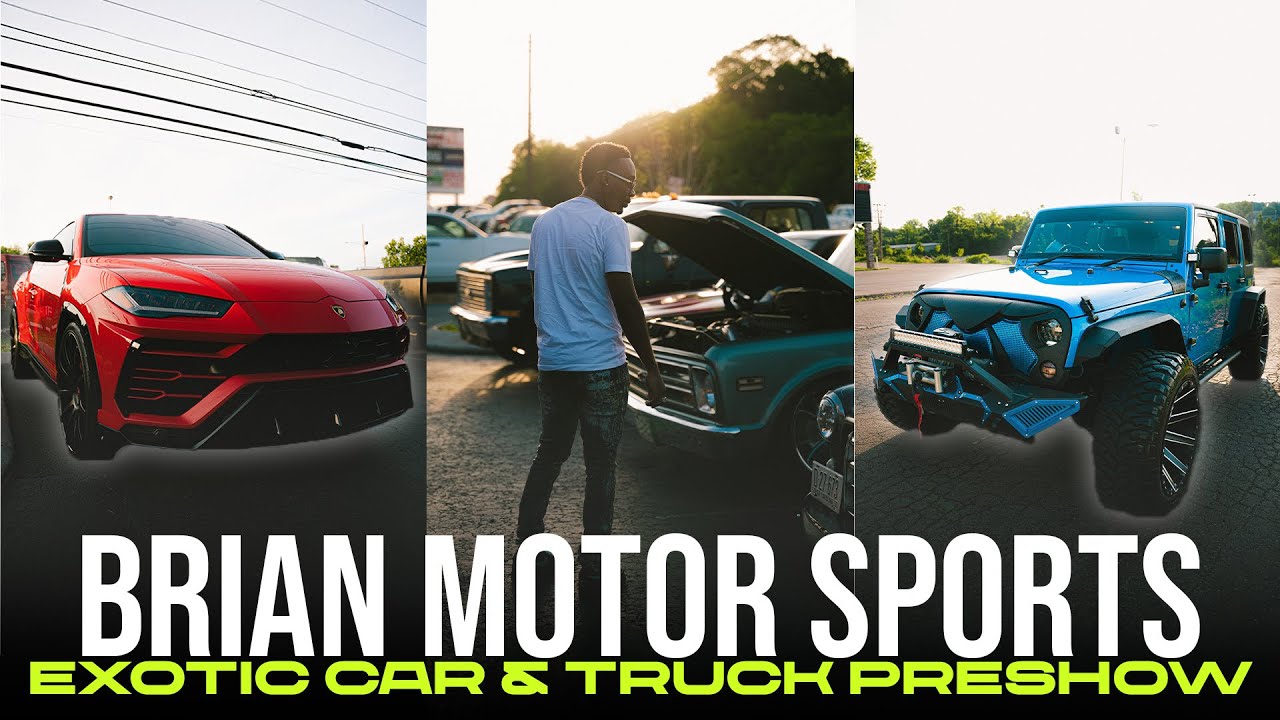 BRIAN MOTOR SPORTS **EXOTIC CAR SHOW** 😱😱🔥 LAMBOS, TRUCKS, & MORE! 🔥🔥🔥