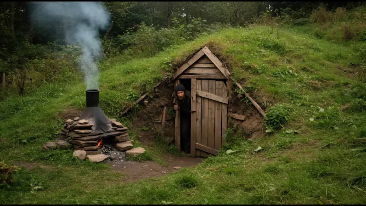 I Built an Invisible Underground House to Survive Zombies (ASMR)