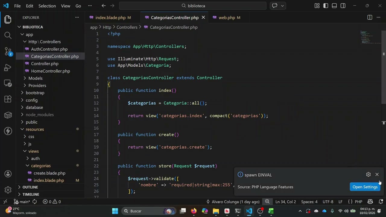 Clase 7 - Formulario de Edición y Actualización de Categorías (Edit & Update)