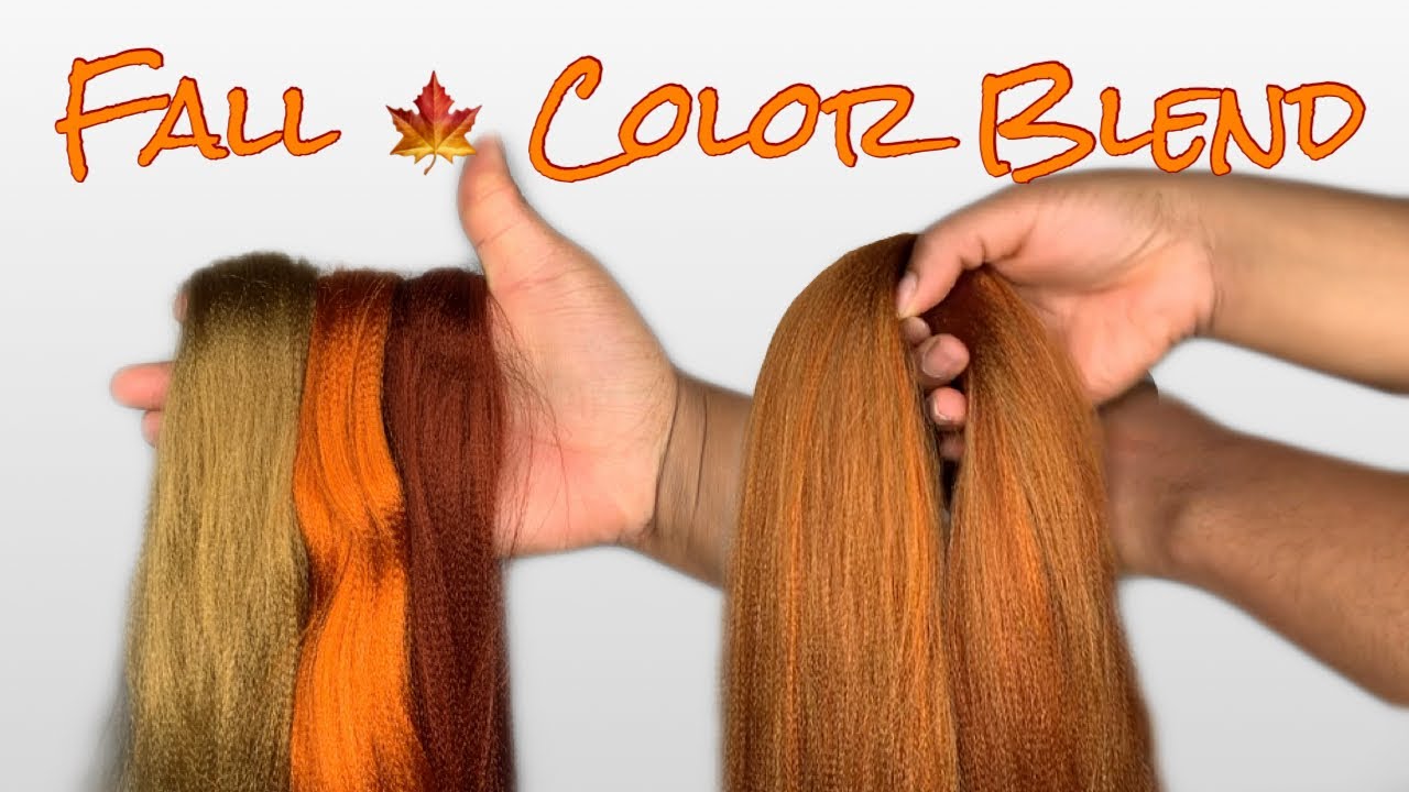 Fall Braiding Hair Color Blend | Custom Colors
