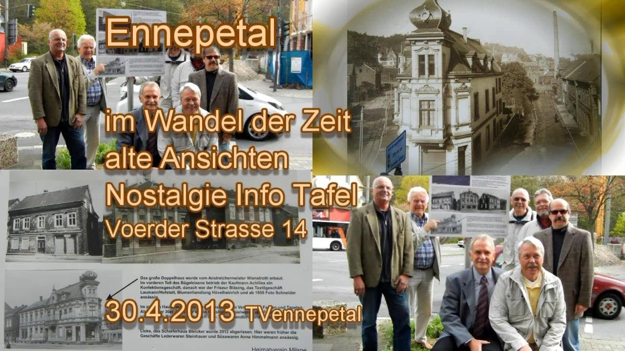 Ennepetal Im Wandel der Zeit alte Ansichten Nostalgie Info Tafel Voerder Strasse 44 News 30.4.2013