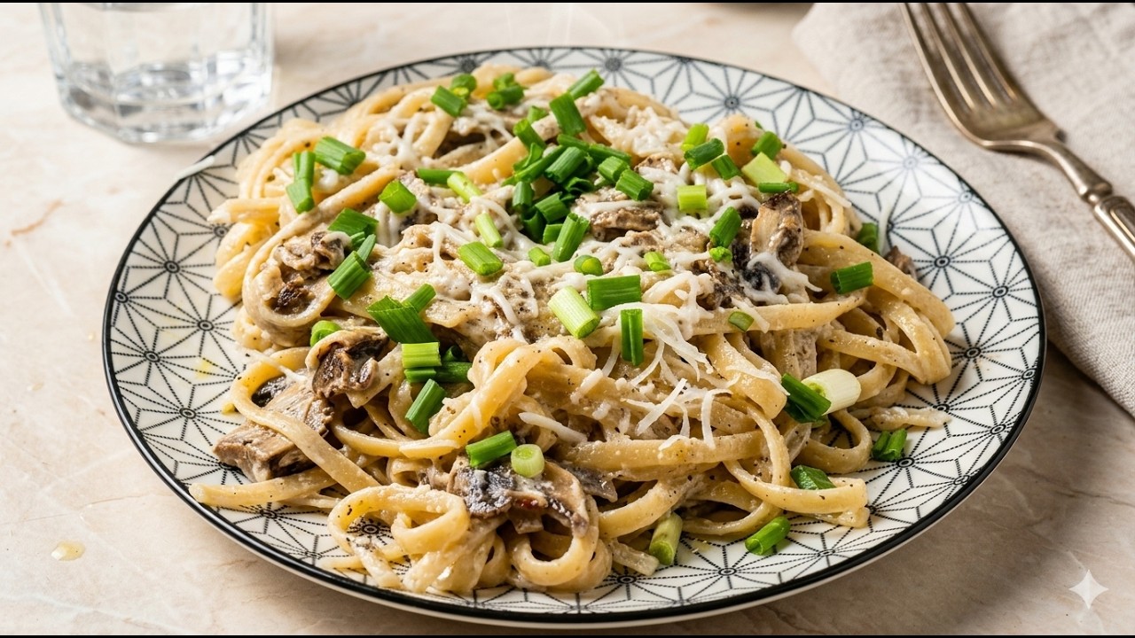 Quick Dinner: Tender Pasta with Mushrooms