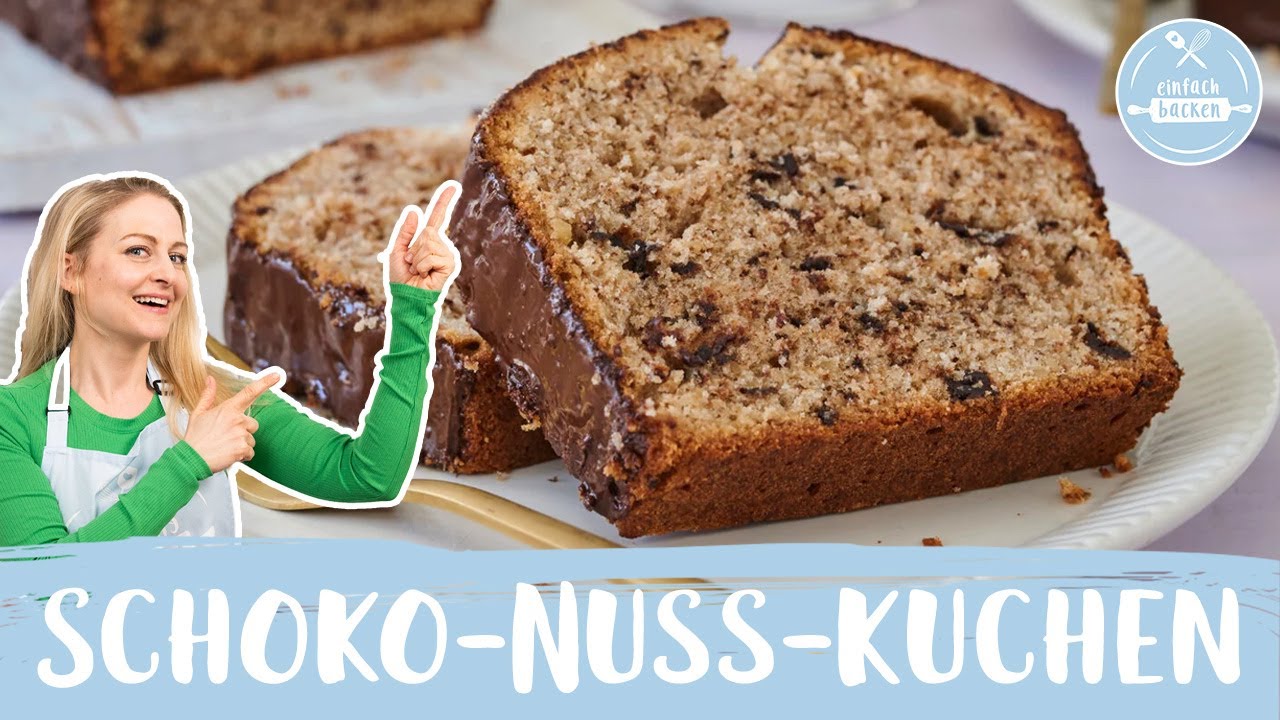 Schoko-Nuss-Kuchen 🍫🌰| Saftig schokoladig | Einfach Backen