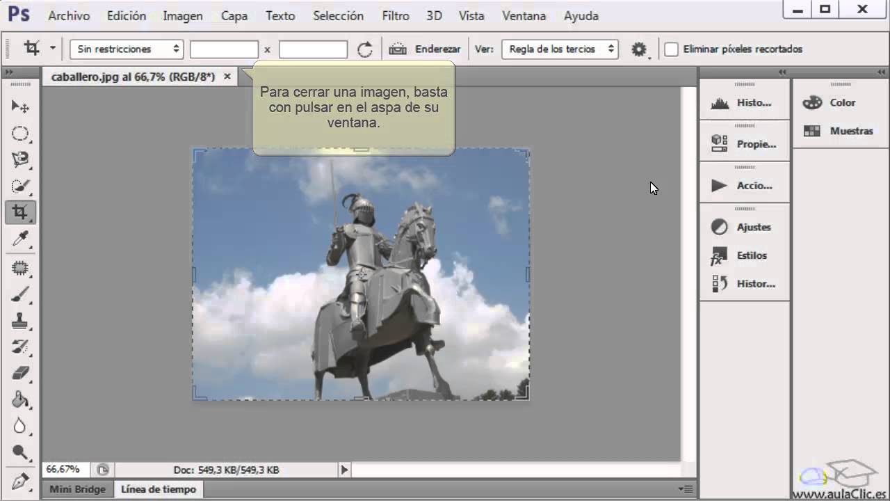 Curso de Photoshop CS6. 1.Uso b&aacute;sico de Photoshop.