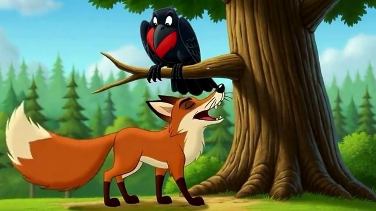 The Fox and the Crow | Moral Story for Kids | LilEduLab