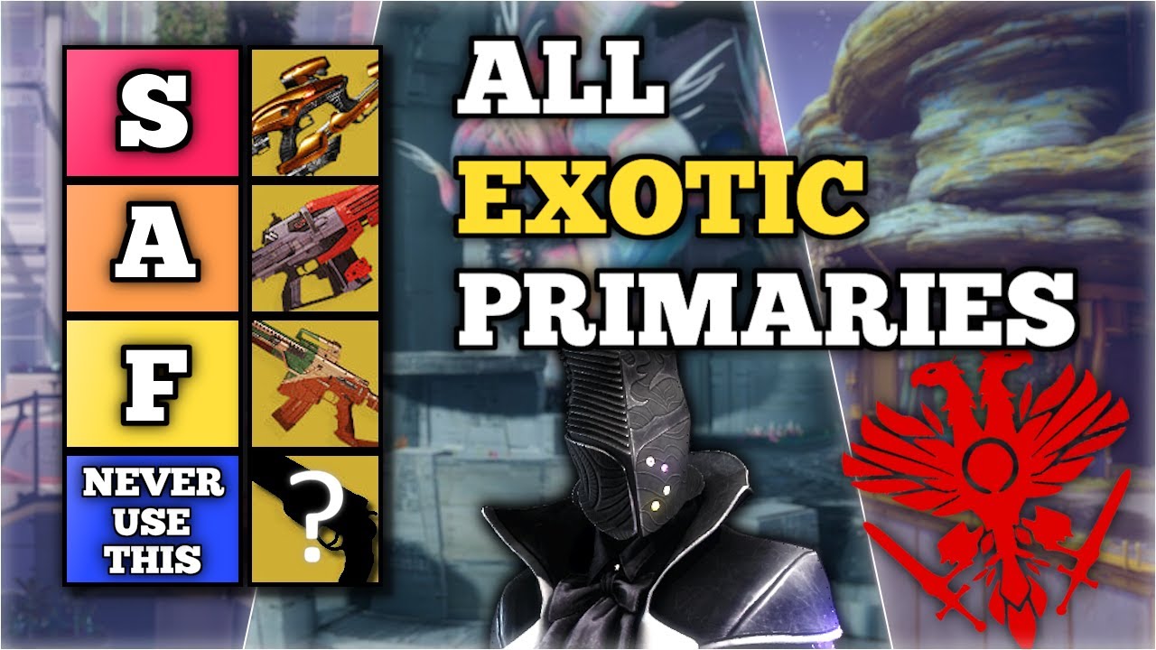 Ranking ALL Exotic Primaries in a Tier List | Destiny 2: The Final Shape