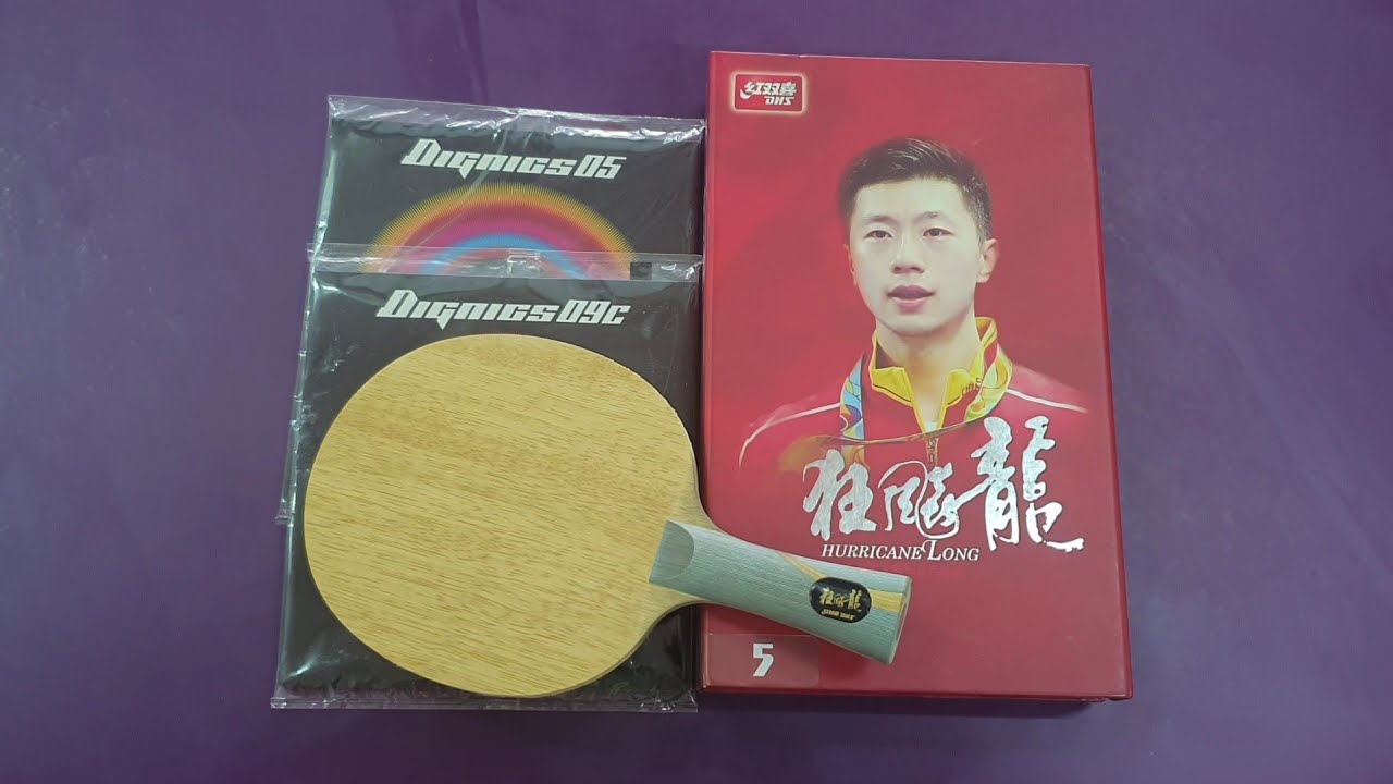 DHS Hurricane Long 5 W968 No.5 with ⬛️Dignics 09c and 🟥Dignics 05 Test again by PingpongThaibaan