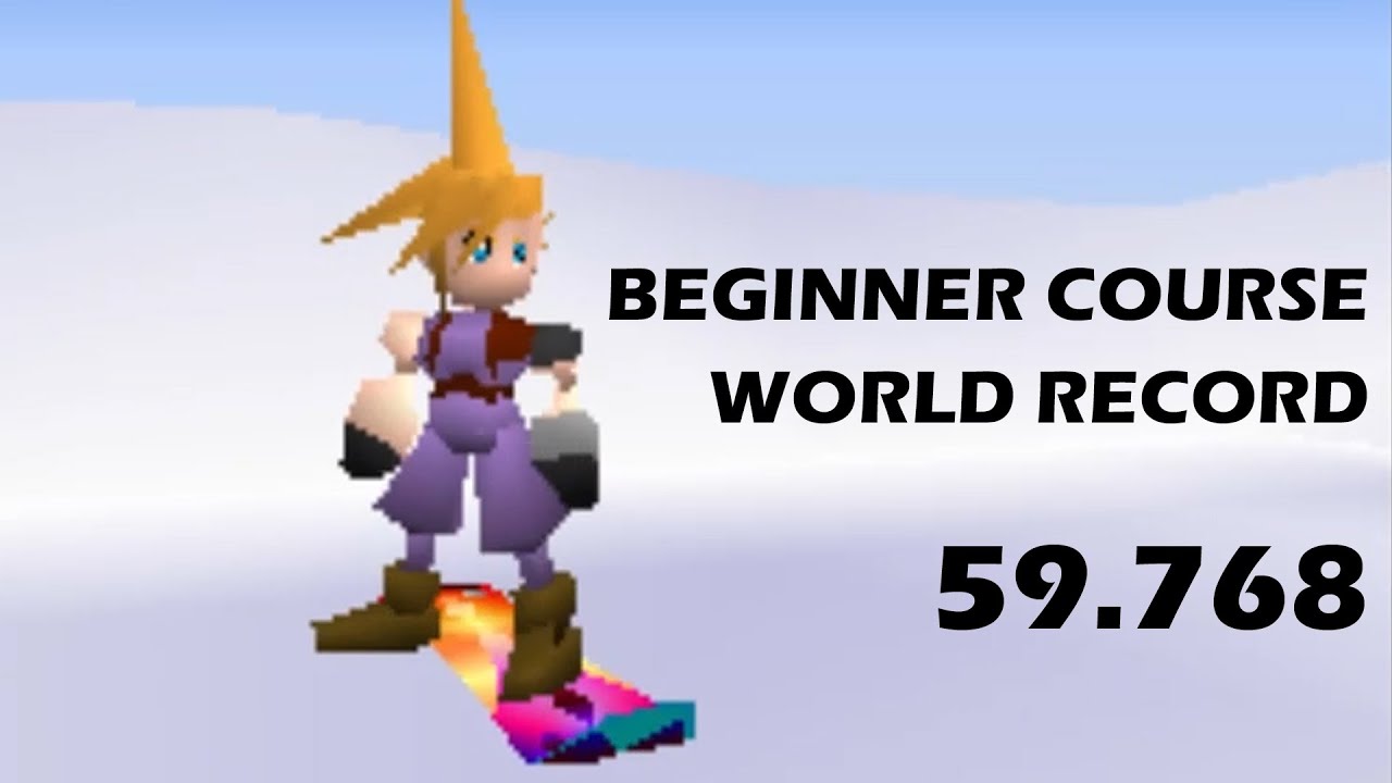 FFVII - Snowboarding Beginner WR in 59.768 [4-8Live]