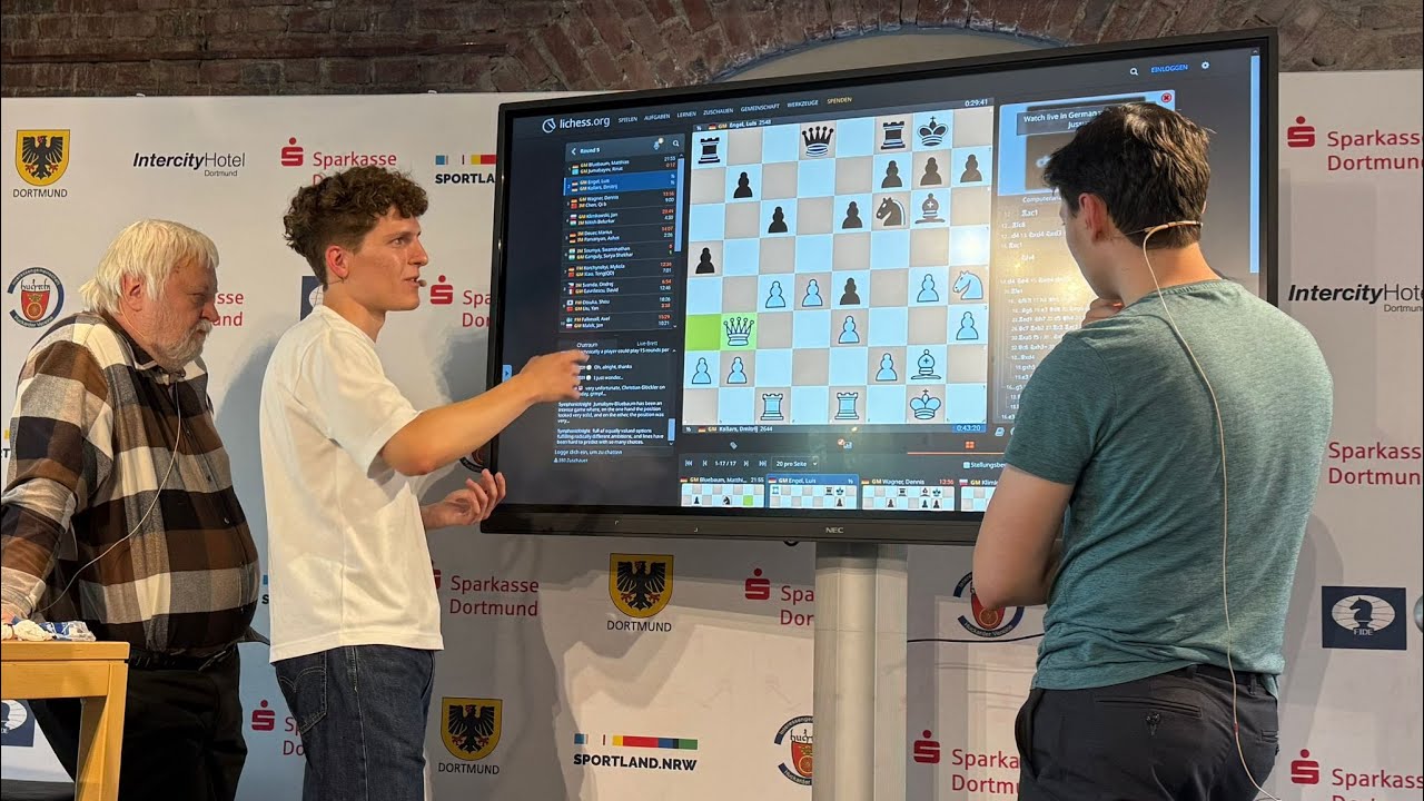 Im ersten Zug überrascht! GM Dmitrij Kollars und GM Luis Engel in der Analyse | Chess Trophy