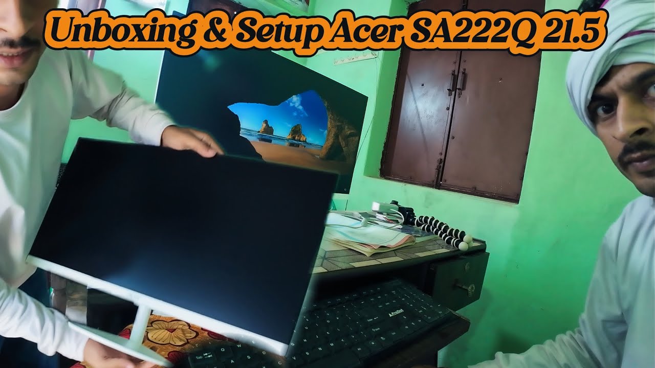 Unboxing & Setup Acer SA222Q 21.5 Full HD Monitor #rusticguru 