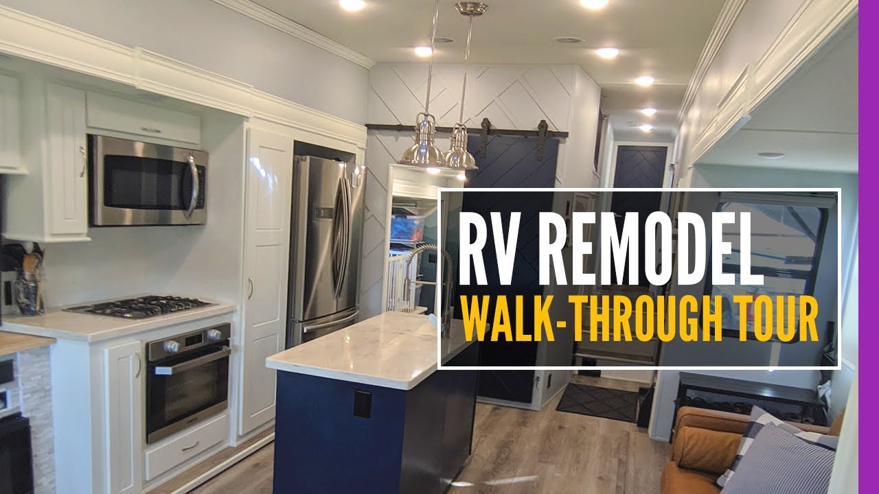 5th Wheel RV Remodel - Walk Through Tour of Our Rig