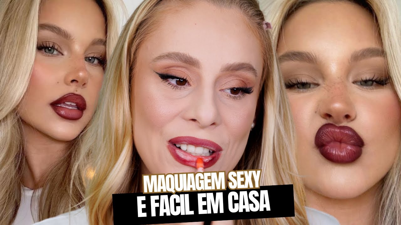 MAKE SENSUAL FACIL DE FAZER EM CASA para dia dos NAMORADOS
