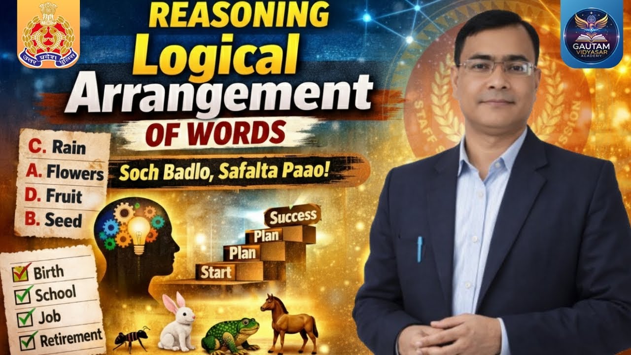 REASONING | Logical Arrangement of Words 🔥 Trick से मिनटों में सही Answer | Exam Special