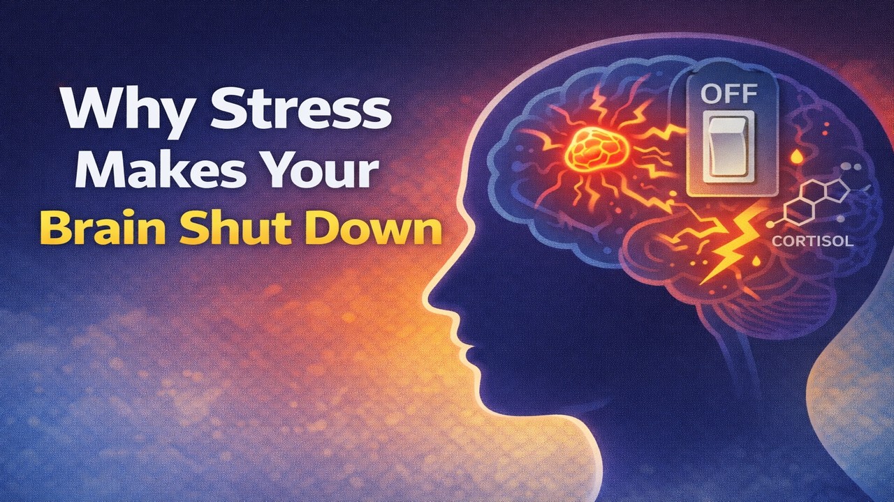 Why Stress Makes Your Brain Shut Down (The Science Explained)