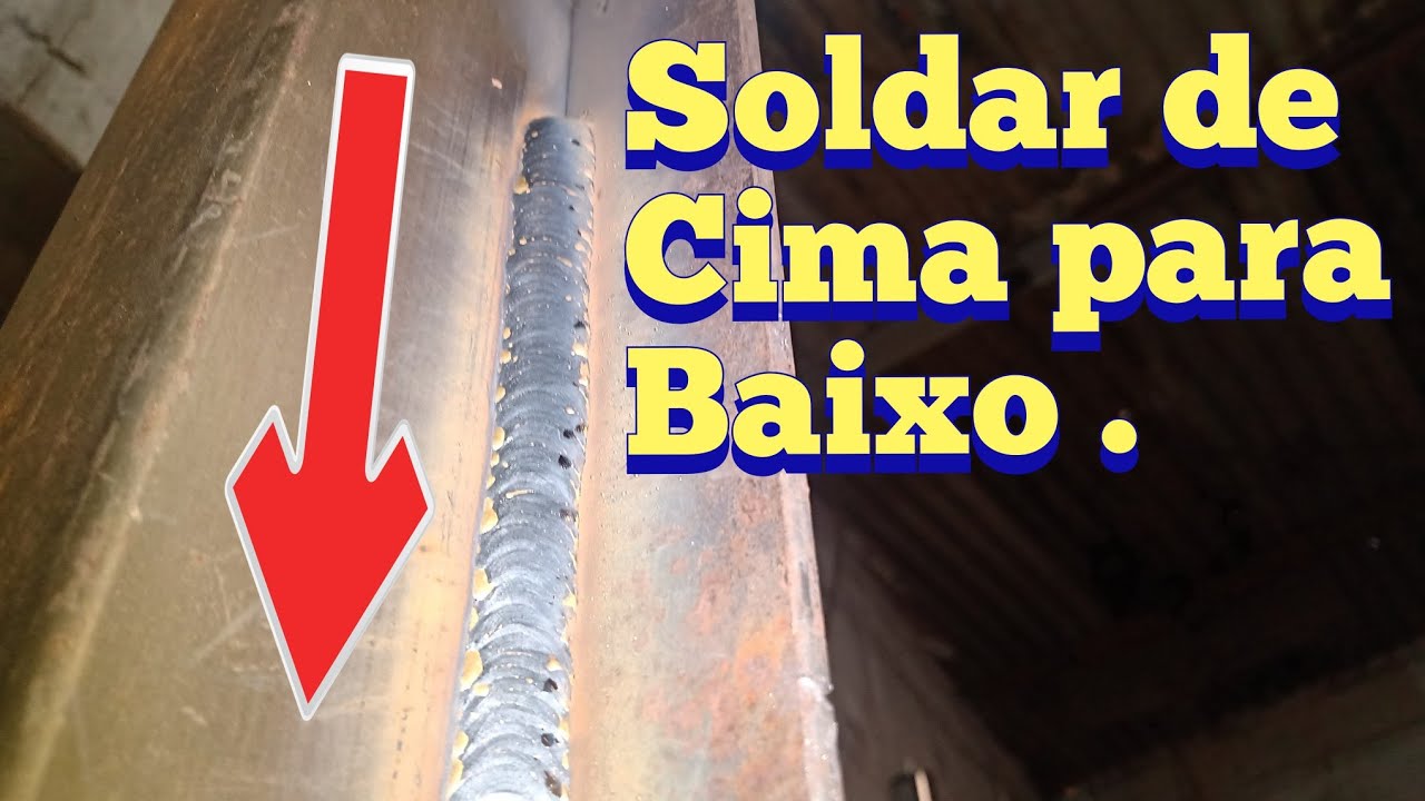 Vou TE MOSTRAR UM JEITO que você vai ficar BOM NA SOLDA VERTICAL , soldar descendo MIG/MAG .