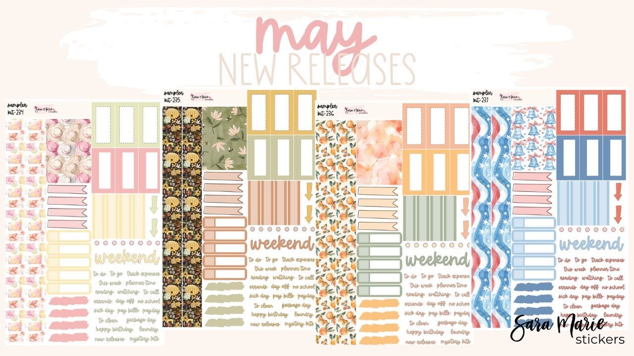 May 2025 NEW Releases | Sara Marie Stickers |