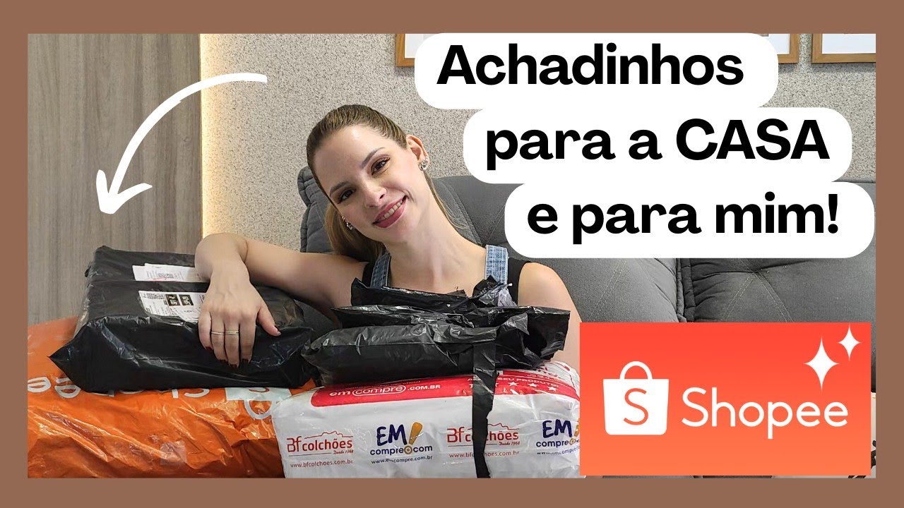 ACHADINHOS SHOPEE 🛍🧡 PRODUTOS de QUALIDADE e no PRECINHO!! Tapete, toalhas, sapatos em couro e mais!
