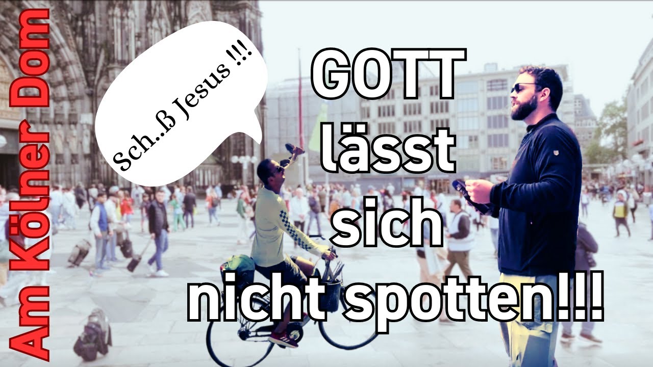 Am Kölner Dom Evangelisation
