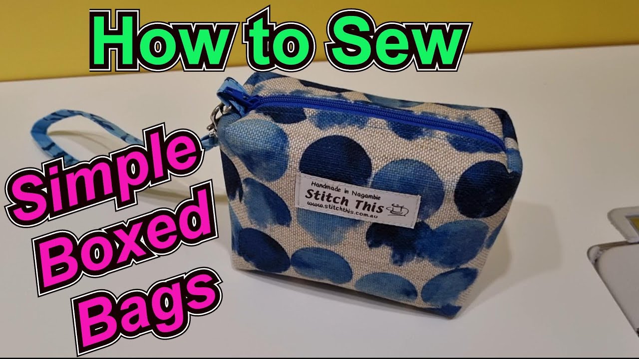 How to sew double boxed bags. Boxy corners top and bottom.