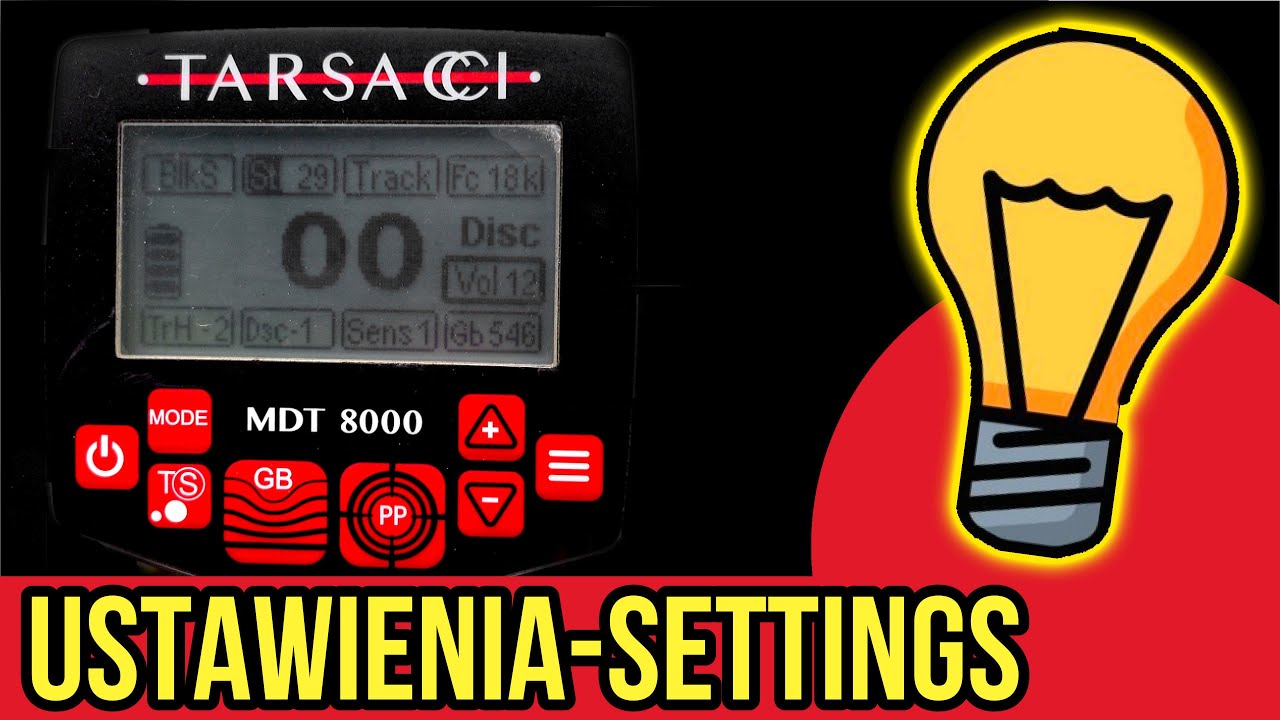 TARSACCI MDT 8000 PRO TIPS - USTAWIENIA