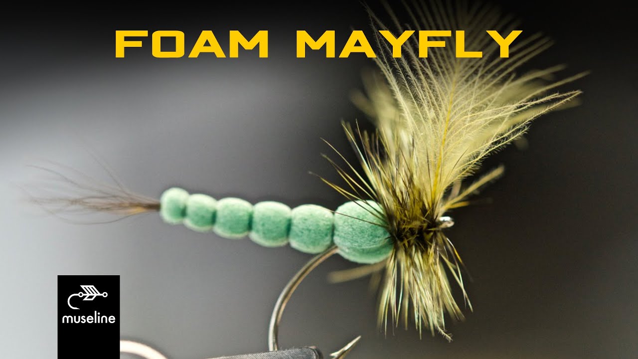 DRY FLY - Foam body mayfly green - Lašalas