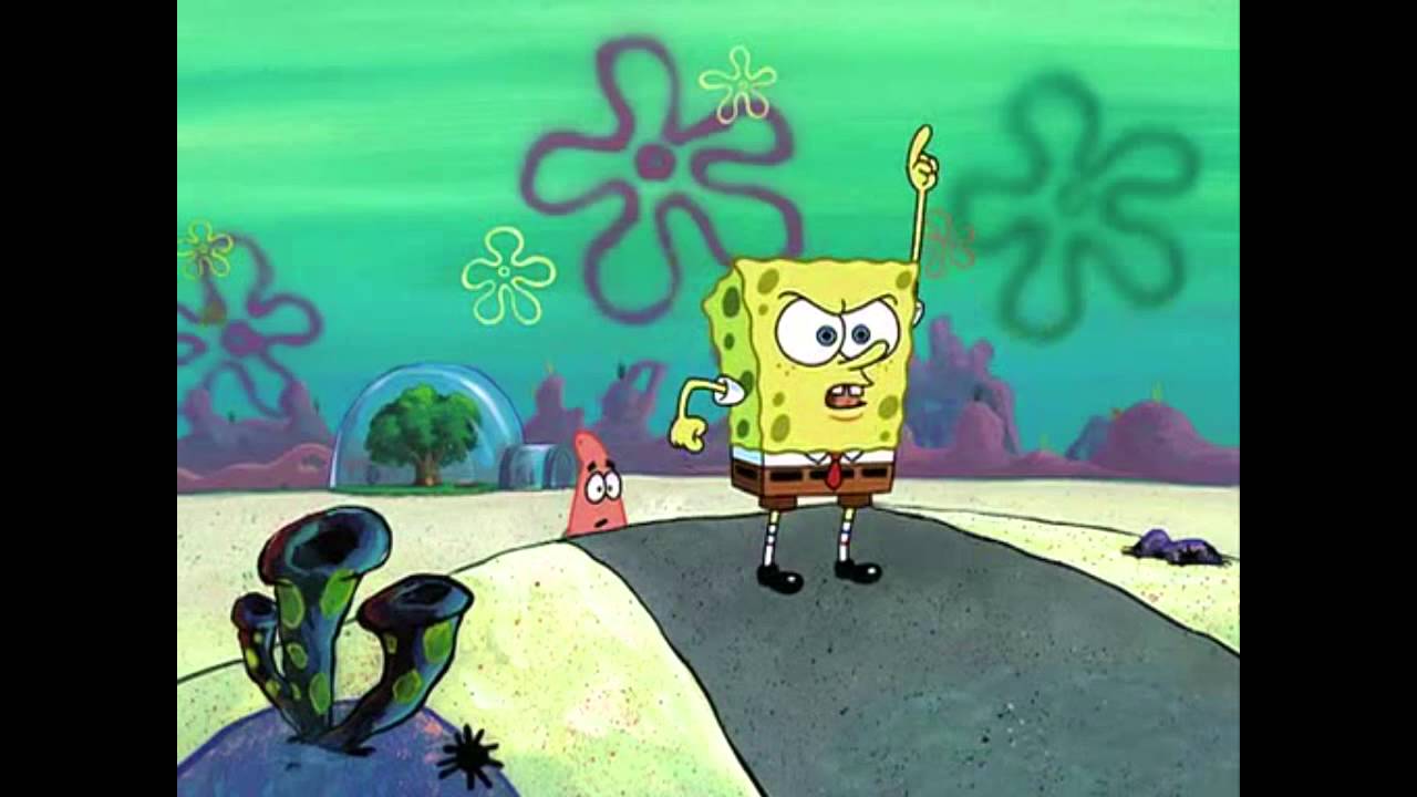 Spongebob Squarepants: 'Let's use the secret entrance!'