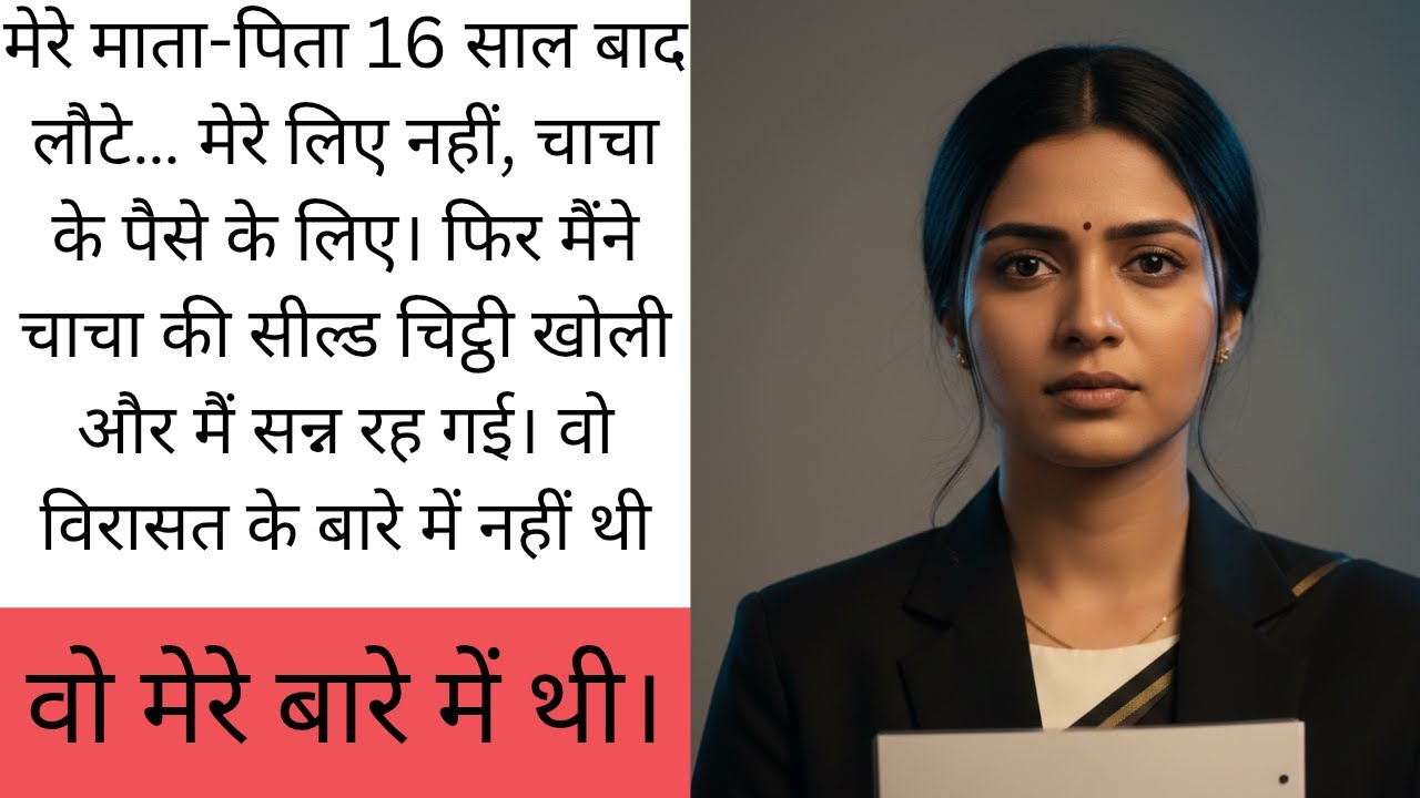 16 साल बाद माँ-बाप लौटे… चाचा की सील्ड चिट्ठी ने सब पलट दिया | Emotional Suspense Kahani