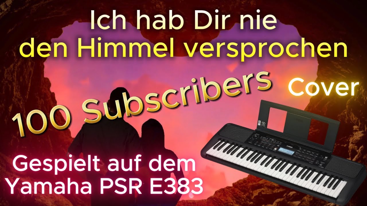 Ich hab Dir nie den Himmel versprochen, Cover | Thank you for 100 Subscribers!