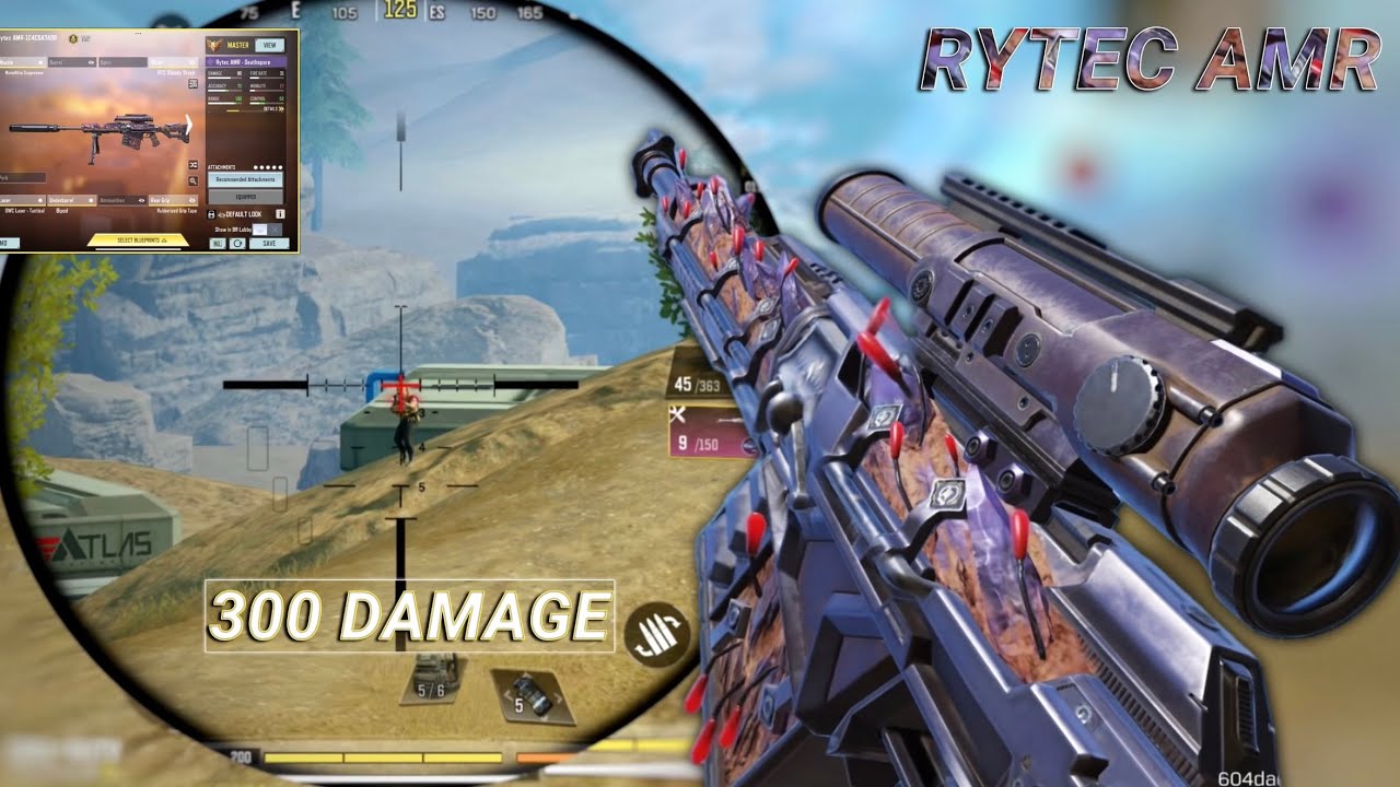 THE 1- SHOT RYTEC AMR GUNSMITH INSANE!! |  BEST RYTEC AMR GUNSMITH CODM BR | CODM BR GAMEPLAY