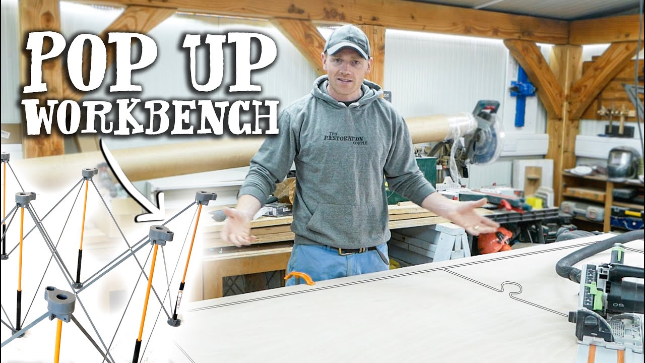 30 SECOND FULL SIZE WORKBENCH - Lightweight, Strong & Collapsible