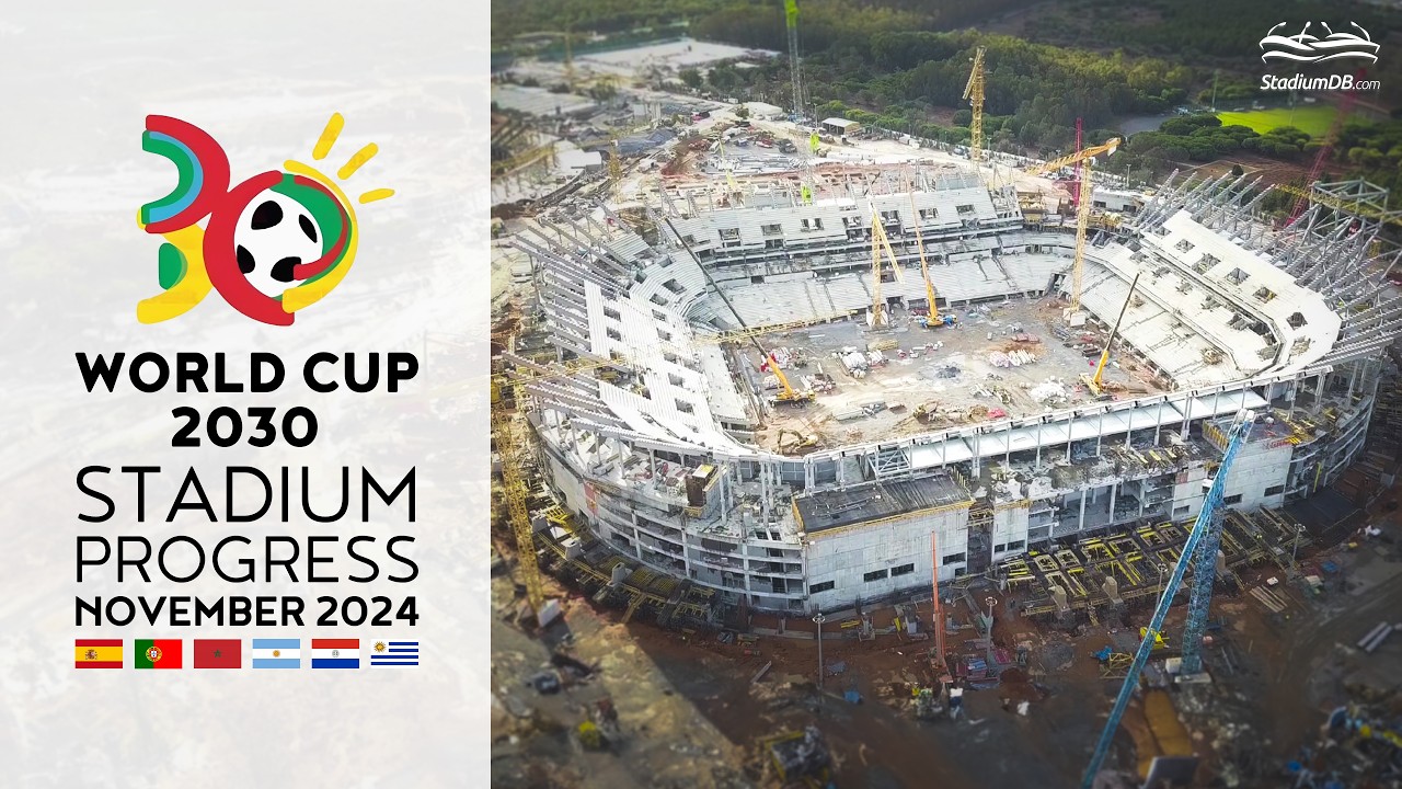 🌍 World Cup 2030 Stadium Progress (November 2024)
