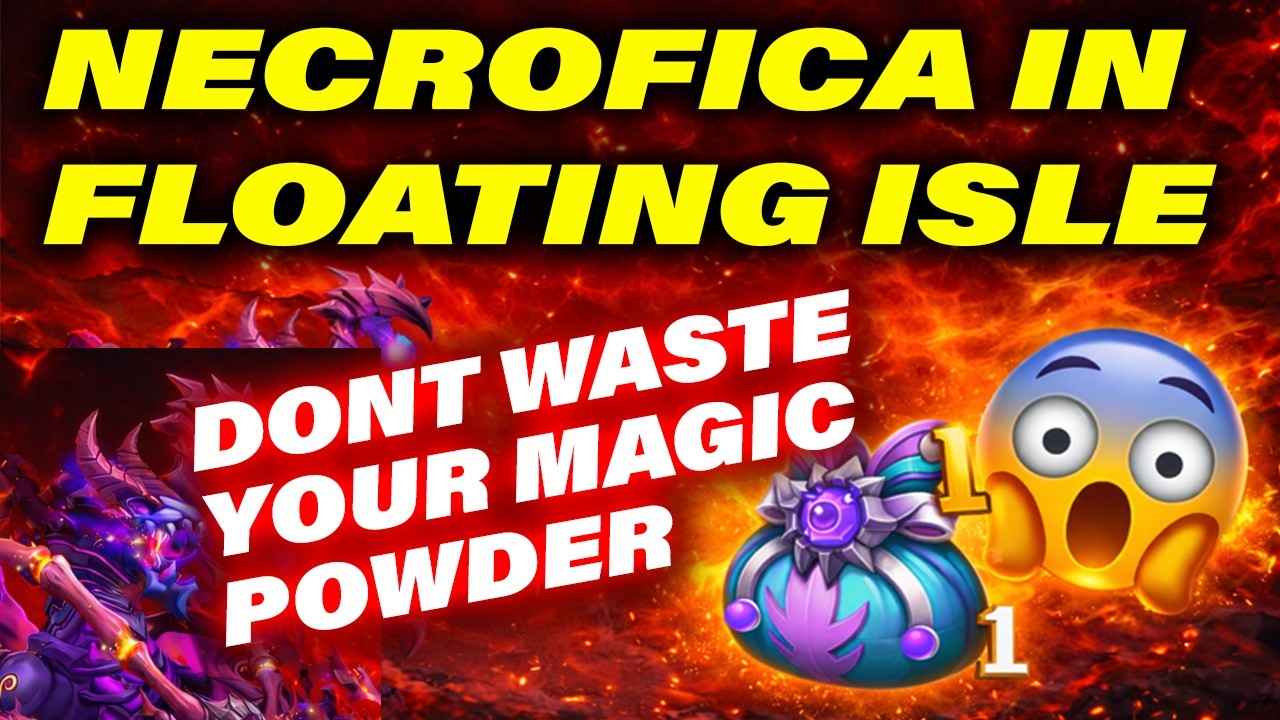 Necrofica in Floating Isle - Dont Waste Your Magic Powder - Bad Drop Rate - Castle Clash