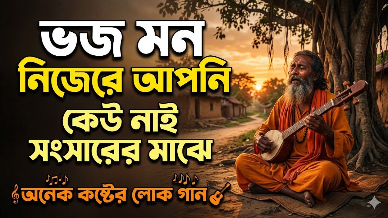 ভজ মন নিজেরে আপনি | কেউ নাই সংসারের মাঝে | Bangla Folk Sad Song |#song #love #sad 