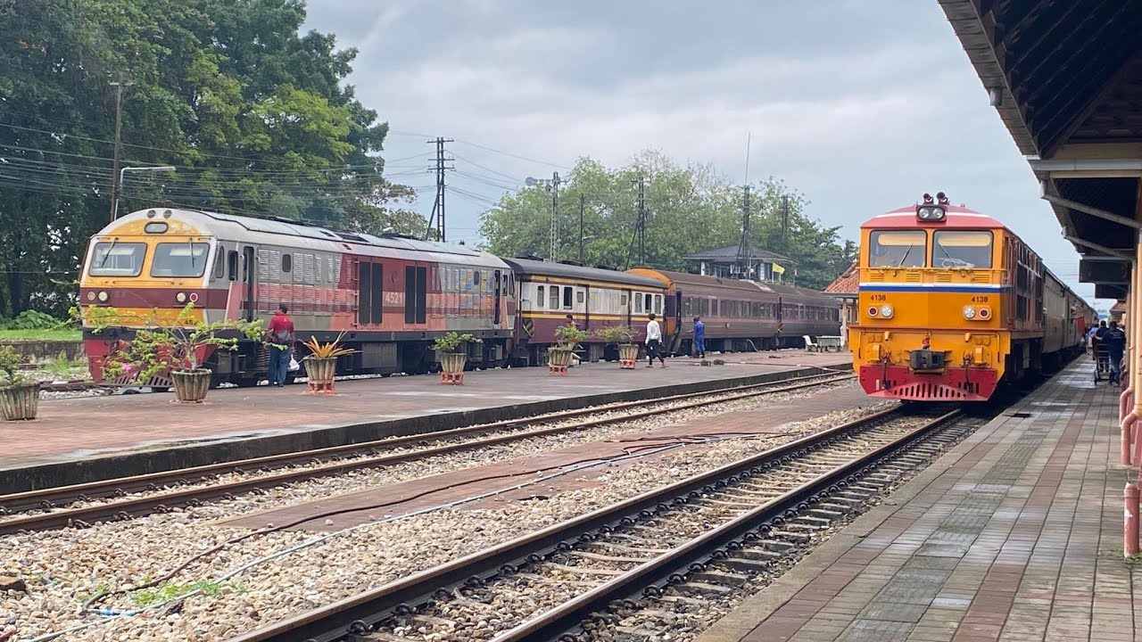 ขบวนรถท้องถิ่น 452 จอดสถานีรถไฟยะลา (23/12/66)