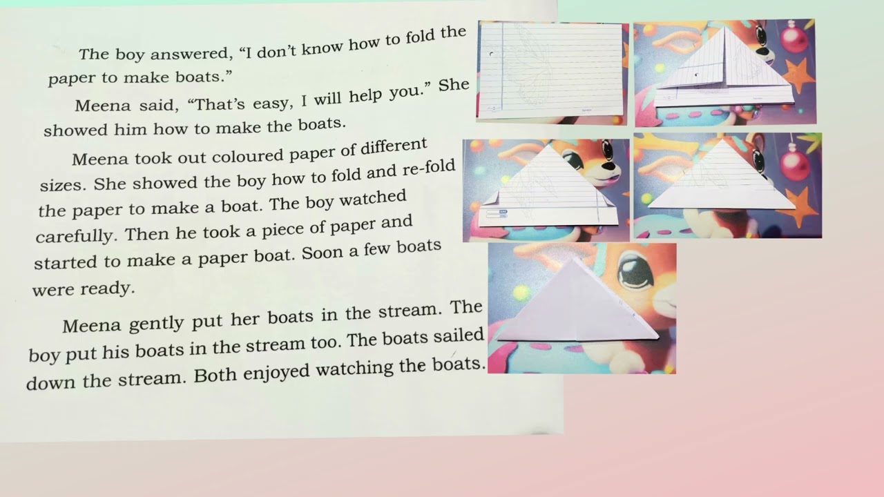 Class 3 Santoor Chapter 6 Paper Boats  Part 2कक्षा 3 संतूर पाठ 6 पेपर बोट्स भाग 2 #viralvideo​​​ 