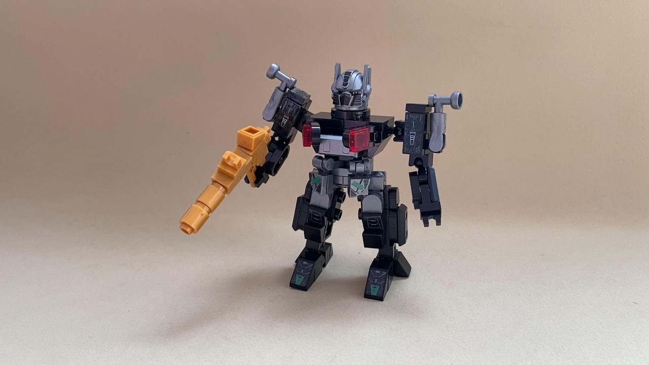 124-piece shadow mecha building figure, costs less than a cup of milk tea, looks awesome when built!