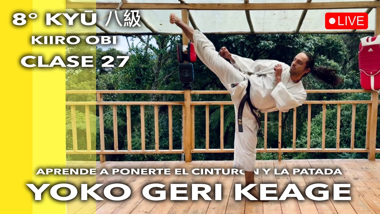 CLASE 27: YOKO KEAGE / INICIAMOS EL APRENDIZAJE PARA EL CINTURÓN AMARILLO - 8 KYŪ - KIIRO OBI