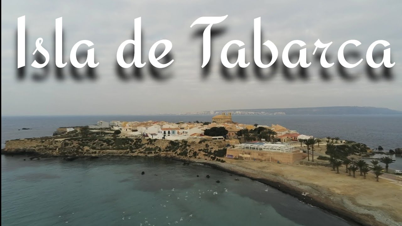 Isla de Tabarca in the winter from Santa Pola with drone footage