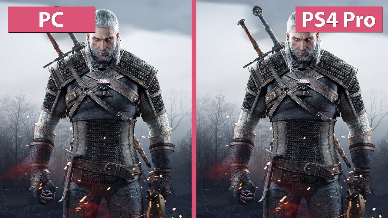 Witcher 3 &ndash; PC MAX vs. PS4 Pro Patch 1.50 / 1.51 4K UHD Frame Rate Test Graphics Comparison