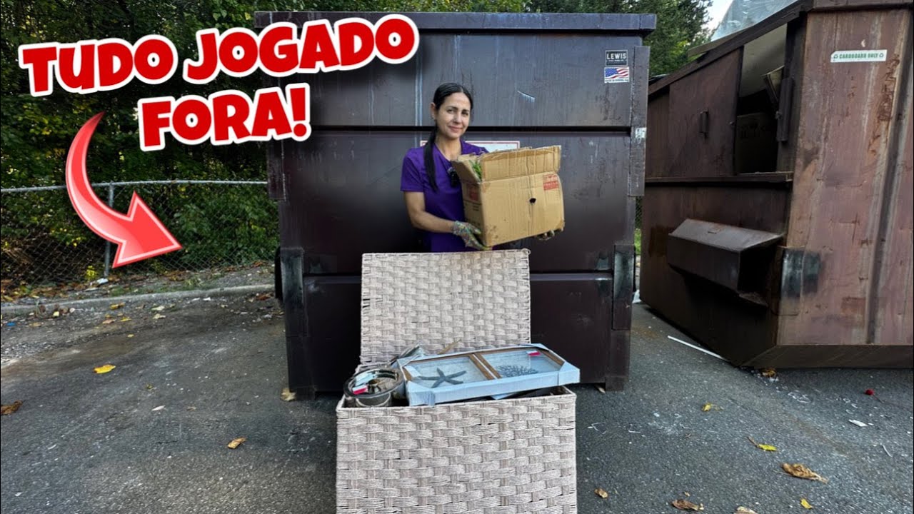 Lixo das lojas dos Estados Unidos! Tudo jogado fora!🇺🇸