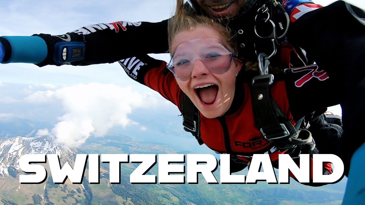 SKYDIVING + WHITE WATER RAFTING IN SWITZERLAND | Bucketlist Travel in Europe