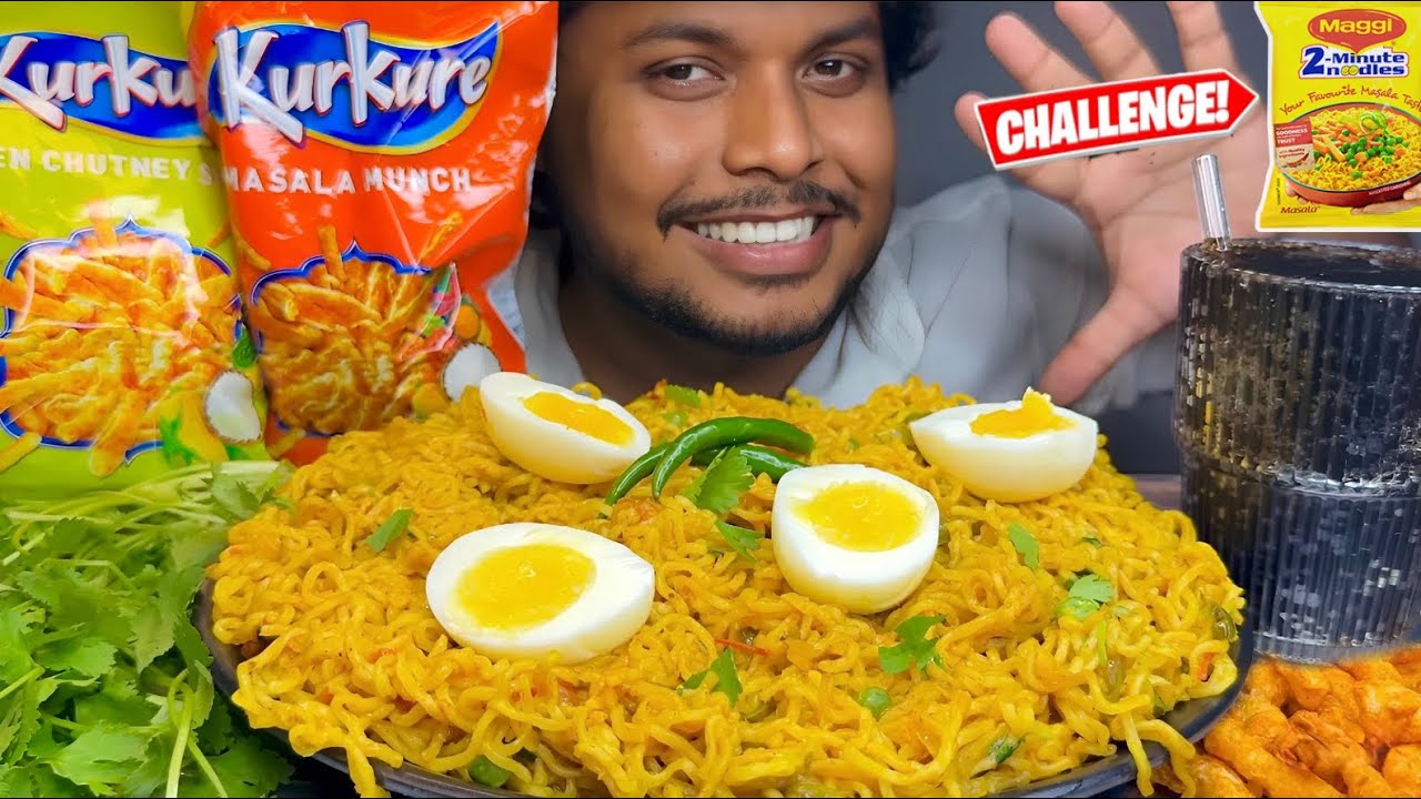EATING SPICY MAGGI,CHILLI CHALLENGE |SPICY MASALA MAGGI EATING 🥵|SPICY SHOW|BIG BITES|MAGGI MUKBANG|