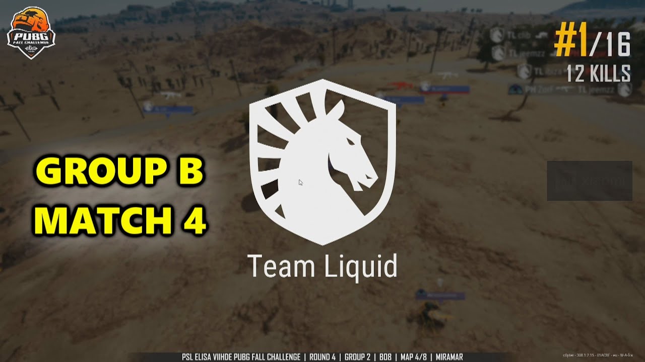 Team Liquid mxey, Clib, Jeemzz & ibiza - PSL Season 7 PUBG FALL CHALLENGE - Group B - Match 4